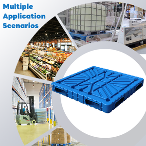 Nhà sản xuất công nghiệp giá bán 1100*1100 Heavy Duty Euro <span class=keywords><strong>HDPE</strong></span> kho tái sử dụng bền nhựa Pallet - Product Image 6