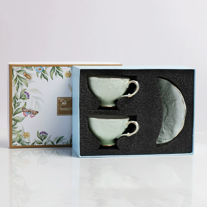 double cup and saucer-D