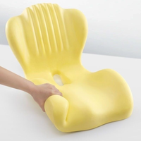 Coussin de siège ergonomique personnalisable 2-en-1 en mousse à mémoire de forme et soie de lait avec support lombaire intégré et coussin orthopédique amovible