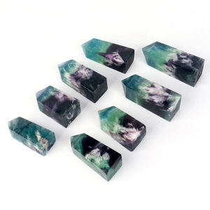 Obelisco de Cristal Curativo al por Mayor, <span class=keywords><strong>Torre</strong></span> de Cristal de Fluorita de Cuatro Caras con Punta de Pluma para Decoración del Hogar - Product Image 3