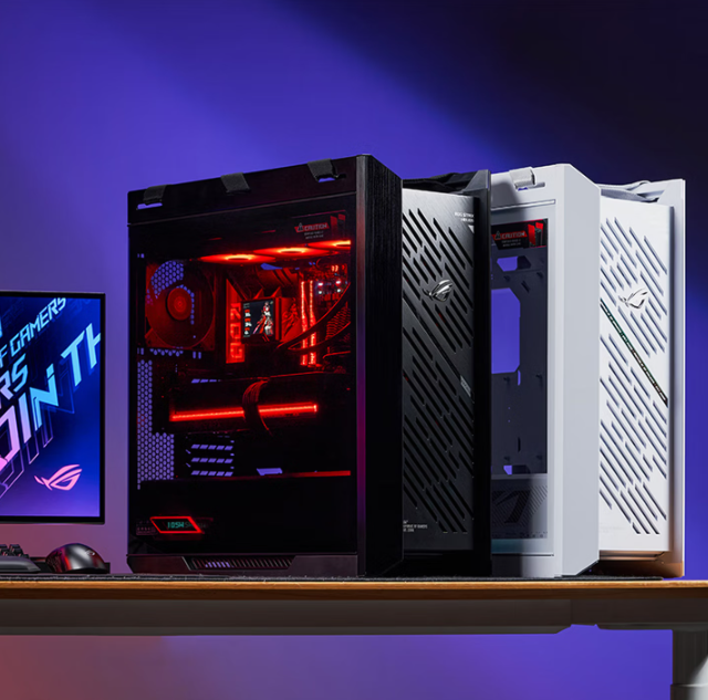ROG GX601S Revitalized Edition black E-ATX Full-Tower Case Aluminum Alloy Tempered Glass Side-Panel Transparency for Desktop PC