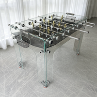 Table de shuffleboard en verre commerciale de 19/12/14 pieds, table de poker, table multi-jeux de 8 pieds, service OEM pour utilisation en bar/pub/salle d'arcade