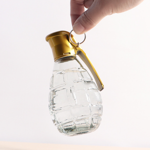 Shanghai Factory Direct 125 ml Grenade Shape Premium Glass Pepper Hot Sauce Botellas - Product Image 5