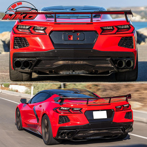 Alerón Trasero Estilo Ala Alta con Estampado de Fibra de Carbono para Chevy Corvette C8 Stingray 2020-2026 - Product Image 2