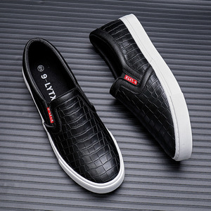 Chaussures pour hommes 2026 – Chaussures de travail décontractées en cuir blanc pur, chaussures de skateboard pour étudiants, vente en gros de chaussures blanches - Product Image 1