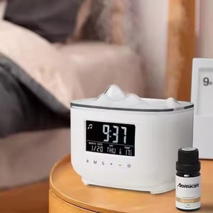 Machine à son diffuseur d'huiles essentielles avec haut-parleur BT, réveil numérique, lumière ambiante 7 couleurs - Product Image 4