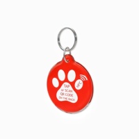 Individueller QR-Code und URL programmierbare Epoxydolor-NFC-Haustier-ID-Halsband für Hund / Katze
