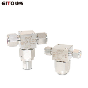 Filtro de Drenaje de Acero Inoxidable Tipo T GITO 316L con Válvula de Precisión OD1/2 - Product Image 2