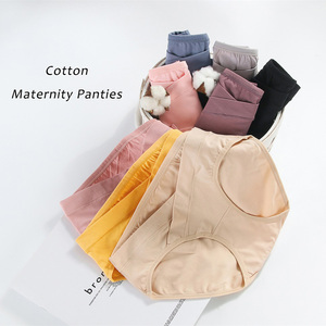 <span class=keywords><strong>M</strong></span> L XL XXL 3XL toptan özel Logo artı boyutu düşük bel nefes pamuk kadın gebelik ve annelik giyim külot iç çamaşırı - Product Image 4