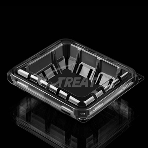 Op maat gemaakte groothandel wegwerp voedselveilige fruitverpakkingen voor onderweg, blister clamshell doosverpakkingen van PET plastic fruitcontainers - Product Image 2