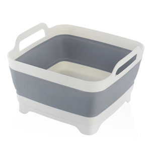Seau à eau pliable en <span class=keywords><strong>silicone</strong></span> et plastique portable, panier de rangement, bac à légumes et fruits, évier pliable pour la cuisine - Product Image 4