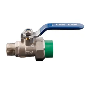 Manufacturer can produce ppr one way check valve male threaded brass ball cock ball valves