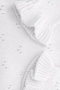 <span class=keywords><strong>Tutina</strong></span> per <span class=keywords><strong>Neonata</strong></span> in Maglia con Volant, Pagliaccetto 100% Cotone, Maglione con Pizzo e Maniche Lunghe - Product Image 3