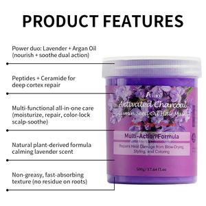Maschera Professionale per <span class=keywords><strong>Capelli</strong></span> all'Ingrosso, Profumo di Lavanda, Non Unta, Riparazione Danni da Calore, Nutriente, Personalizzabile per Salone - Product Image 3