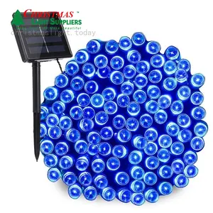 Multi Farben Solar Lichterketten 100 LEDs 8 Modi Solar betriebene wasserdichte Girlanden Lichterketten für Garten terrasse