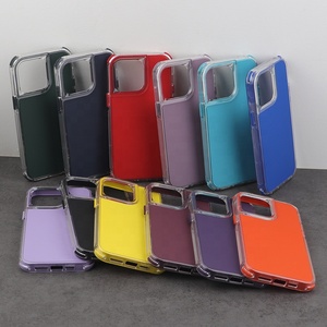 Funda de teléfono de parachoques 2 en 1 colorida personalizada para <span class=keywords><strong>Samsung</strong></span> a54 funda para Oppo Reno 7 5g para iPhone 16 15 16 13 15 funda de teléfono móvil - Product Image 2