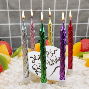 10 Candele <span class=keywords><strong>a</strong></span> Spirale Colorate con Motivi '<span class=keywords><strong>Buon</strong></span> <span class=keywords><strong>Compleanno</strong></span>' per Matrimoni, Feste di <span class=keywords><strong>Compleanno</strong></span>, Confezionate in Scatole - Product Image 6