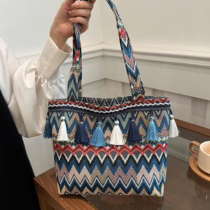 Nouvelle Collection Automne Hiver 2024 : Sac à Bandoulière <span class=keywords><strong>Ethnique</strong></span> Grande Capacité, Portable, Style <span class=keywords><strong>Panier</strong></span> de Légumes, Design Tendance - Product Image 3