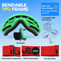 Vente directe du fabricant Revêtement anti-rayures Lunettes de sport Apparence légère Lunette horizontale Conception Extérieur Applicable