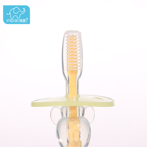 Sécurité Poignée Souple Flexible multifonctionnel En Caoutchouc <span class=keywords><strong>Silicone</strong></span> <span class=keywords><strong>Dentition</strong></span> Bébé Formation Brosse À Dents Bébé - Product Image 4