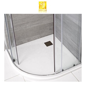 Base de <span class=keywords><strong>douche</strong></span> en pierre de <span class=keywords><strong>quartz</strong></span> artificielle BOTON STONE, plateau de <span class=keywords><strong>douche</strong></span> en marbre mat - Product Image 5