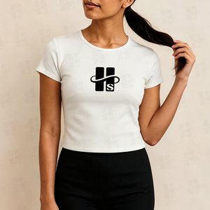 Camiseta Deportiva Transpirable de Verano de Alta Calidad, 97% Algodón, 3% Elastano, Estilo Básico Personalizado para Mujer, Corte Ajustado - Product Image 2