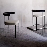 Vente en gros de chaises de salle à manger en tissu métallique pour restaurants et hôtels de style nordique simple
