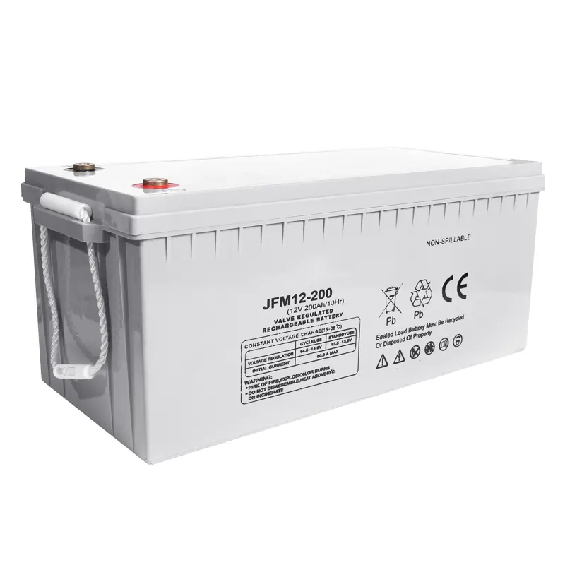 Deep cycle maintenance free 12v 200ah dry cell solar battery for solar system
