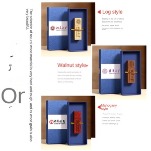 Chiavetta USB in Legno con Sigillo, Incisione Personalizzata e Stampa a Colori, Regalo per la Festa <span class=keywords><strong>degli</strong></span> <span class=keywords><strong>Insegnanti</strong></span> e Regali Aziendali, Set Regalo per <span class=keywords><strong>Insegnanti</strong></span>, Cina - Product Image 3