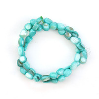Perles en coquille de mer teinte multicolore, pièces, jetables et irrégulières, pour la fabrication de bijoux à faire soi-même, vente en gros