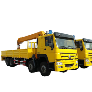 Howo Sinotruk 12-Wheeler 16 <strong>Ton</strong> Mobile <strong>Crane</strong> <strong>100</strong>% Brand-new 18m Max <strong>Lifting</strong> Height Knuckle Telescopic Boom Engine Pump for - Product Image 1