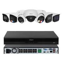DA HUA 4MP 5MP 8MP 4K Vollfarb alarm POE-Kamera NVR-Kit 8ch 16ch 32ch IP-Überwachungs kamerasystem