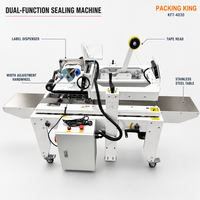 Machine semi-automatique d'étiquetage et de scellage de cartons Packing King KFT-4030 220V 180kg pour lignes d'emballage