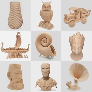 Usine de haute qualité 1.75mm 1 KG bobine bois Filament imprimante 3D PLA matériaux de couleur en bois - Product Image 3