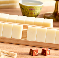 Mahjong Américain Funky Trade Golden Harvest Personnalisé, 160 Tuiles Acryliques Pliables à 4 Couches, Cadeau pour la Maison et les Loisirs, Vente en Gros OEM