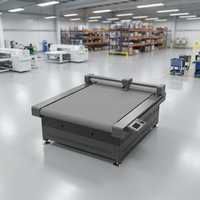 Plotter de corte de vinilo DTF de alta velocidad con doble cabezal CCD automático de 1300x1300mm para pegatinas, cortador de cama plana de corte completo y medio corte