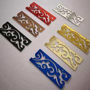 Hot Reflection Back with Glue Multi Color Home Decoration Waterproof Acrylic <b>Mirror</b> 3d Sticker Wall Stickers - Product Image 1