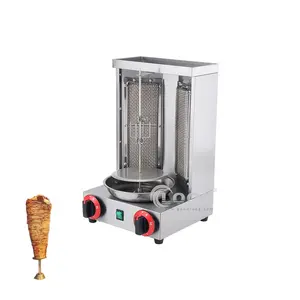 Thép không gỉ Nhà Hàng nhà bếp Tabletop gas shawarma Kebab Máy gà shawarma nướng