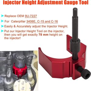 Outil de réglage de hauteur d'injecteur 9U-7227, douille de calage moteur J-38587-A pour CAT Caterpillar 3406E C15 C16 - Product Image 6