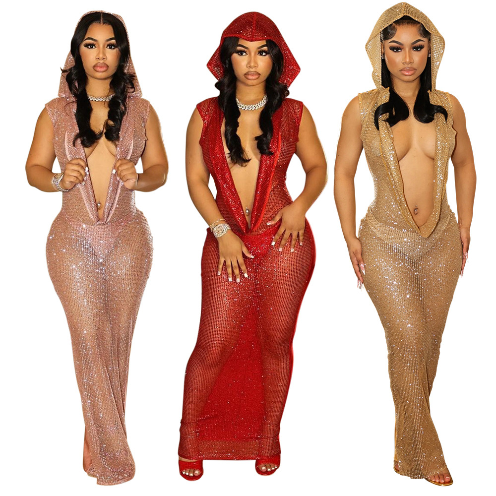 Backless Hooded Dress - Latest Women's Fashion Trends