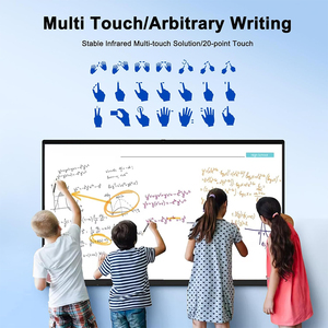 KINGONE 110 65 75 86 Inch Infrared Electronic Interactive Display All In One Touch Screen TV Smart Board Whiteboard For School - Product Image 2