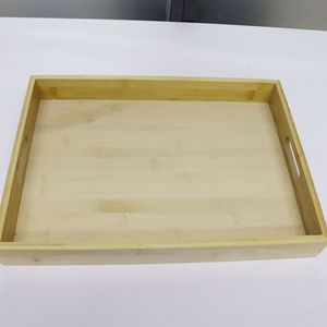 Plateau rectangulaire en bois de bambou Xingyida 853, style simple, pour la restauration, le barbecue, le pain, la pâtisserie, style japonais - Product Image 1