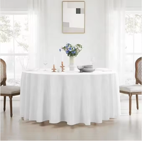 Nappe en polyester multicolore, lot de 10, nappe tissée résistante pour mariage, fête d'anniversaire