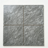 Carreaux de sol en porcelaine moderne antidérapants mats 400*400, antibactériens, à veinage aléatoire, pour cuisine, salle de bain, villa