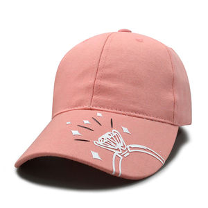 Gorra de Béisbol Personalizada para Mujer, Moderna, 100% Algodón, Bonita, en Tonos Rosa y Verde, con Símbolo de Chica Bonita, para Exteriores - Product Image 2