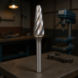 Fresa Rotativa Cónica de Punta Esférica Ttake Ab8700, Diámetro de 12.7 mm, Longitud de 32 mm, Corte Z6, para Perforación de Metal - Product Image 3