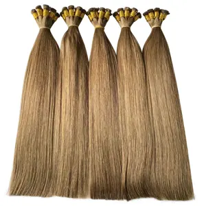 Customize top grade Natural Straight human Hair Hand Tied Wefts hair extensions with invisible hair and factory prices