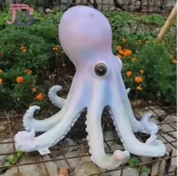 Statua di polpo in fibra di vetro con scultura di animali marini in resina reale della fabbrica decorazione dell'evento della spiaggia - Product Image 4