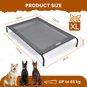 Nobleza letto per animali domestici rialzato lettino per cani XL per piccoli animali e gatti traspirante per interni ed esterni giardino Patio accessorio - Product Image 2