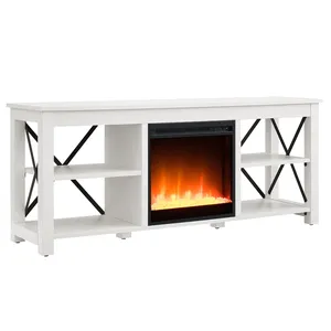 Los muebles de sala de estar <span class=keywords><strong>Fis</strong></span> hasta 65 "aterrizaje con soporte de TV de chimenea para sala de estar - Product Image 1